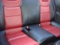 2010 Hyundai Genesis Coupe Black/Red Interior Rear Seat Photo