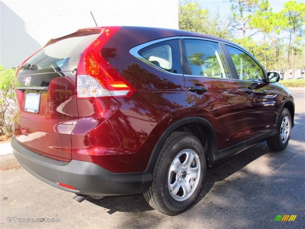 2013 CR-V LX - Basque Red Pearl II / Gray photo #3