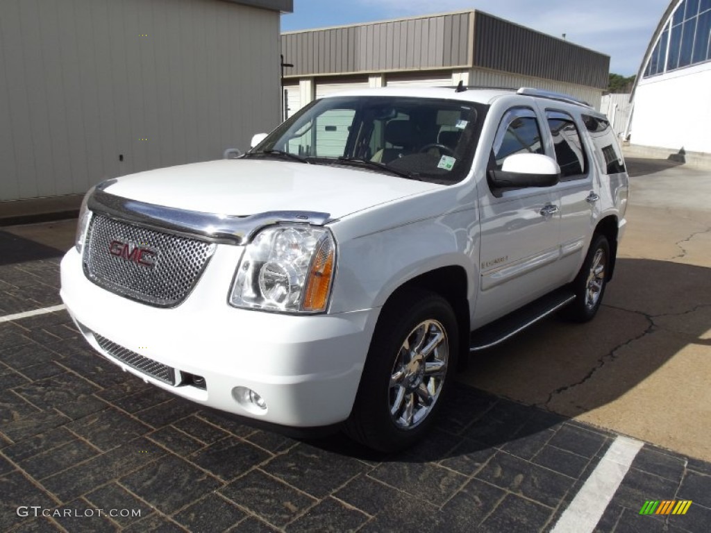 2008 Yukon Denali AWD - Summit White / Cocoa/Light Cashmere photo #1