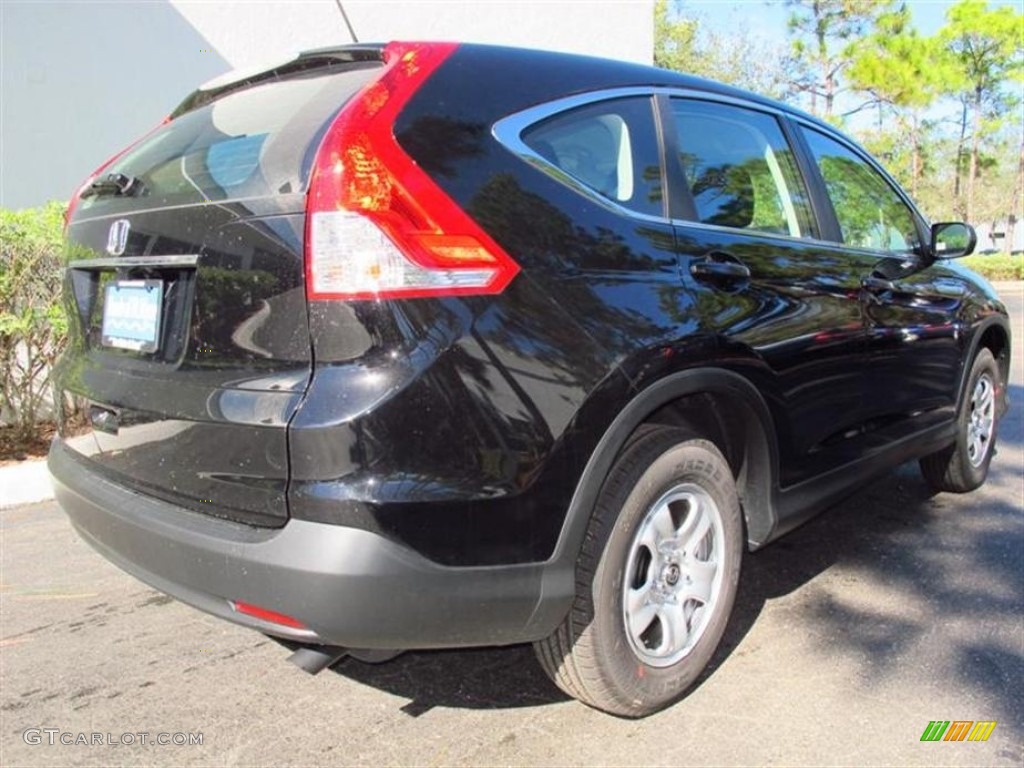 2013 CR-V LX - Crystal Black Pearl / Black photo #3