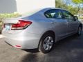 2013 Alabaster Silver Metallic Honda Civic LX Sedan  photo #3