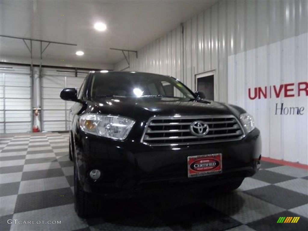 2010 Highlander Limited - Black / Black photo #2