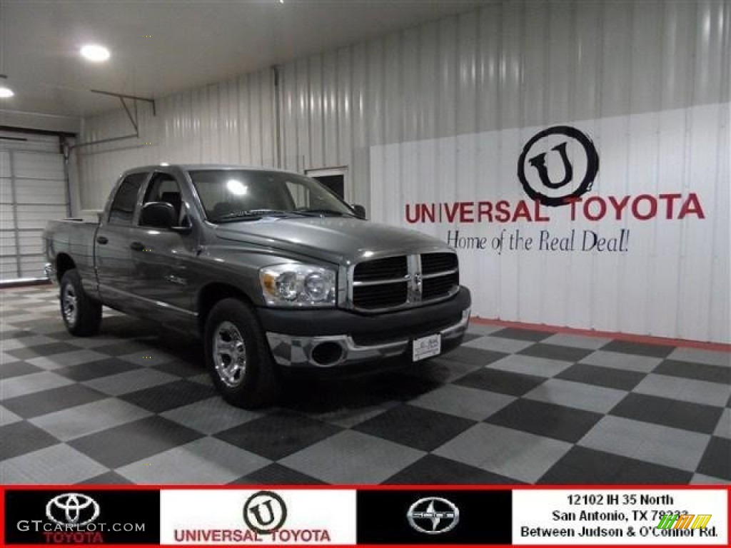 2008 Ram 1500 ST Quad Cab - Mineral Gray Metallic / Medium Slate Gray photo #1