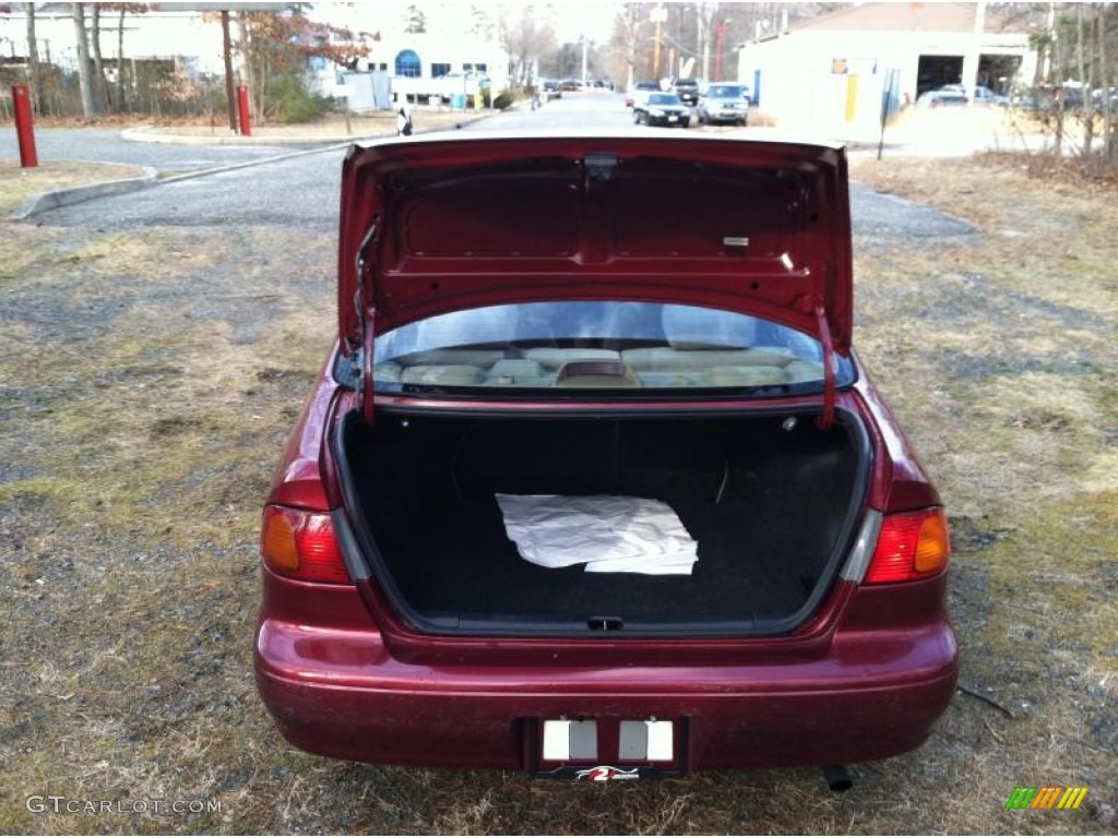 2000 Corolla CE - Venetian Red Pearl / Pebble Beige photo #12