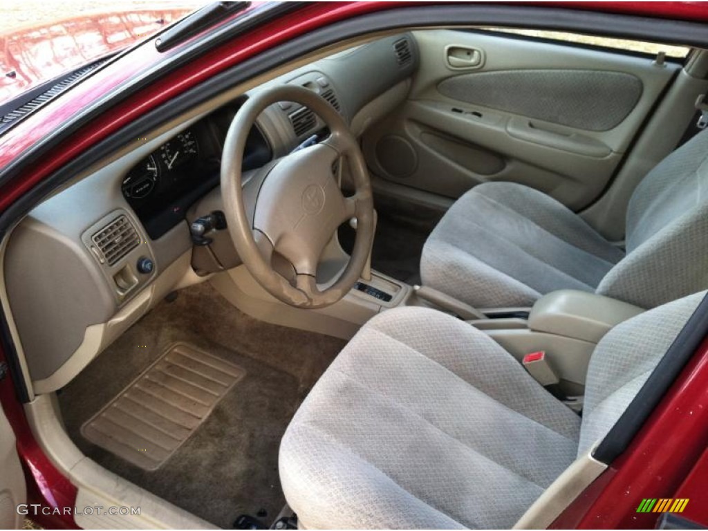 2000 Corolla CE - Venetian Red Pearl / Pebble Beige photo #15