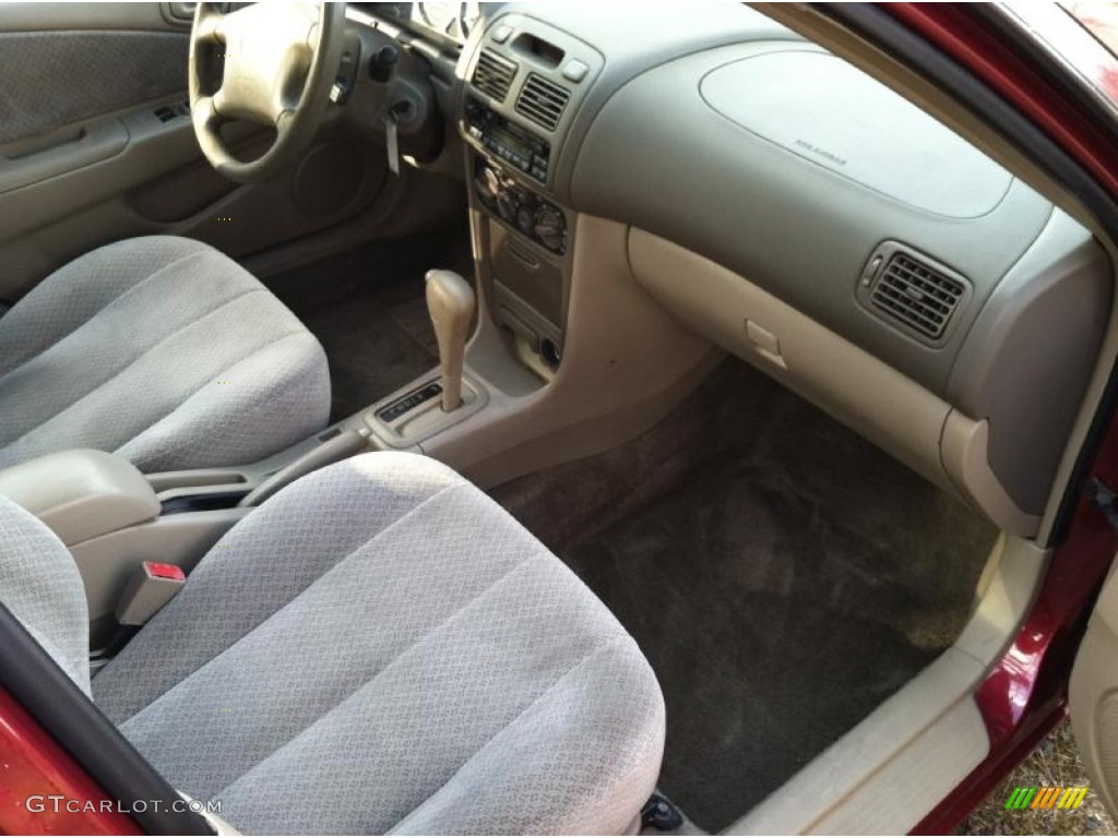 2000 Corolla CE - Venetian Red Pearl / Pebble Beige photo #17