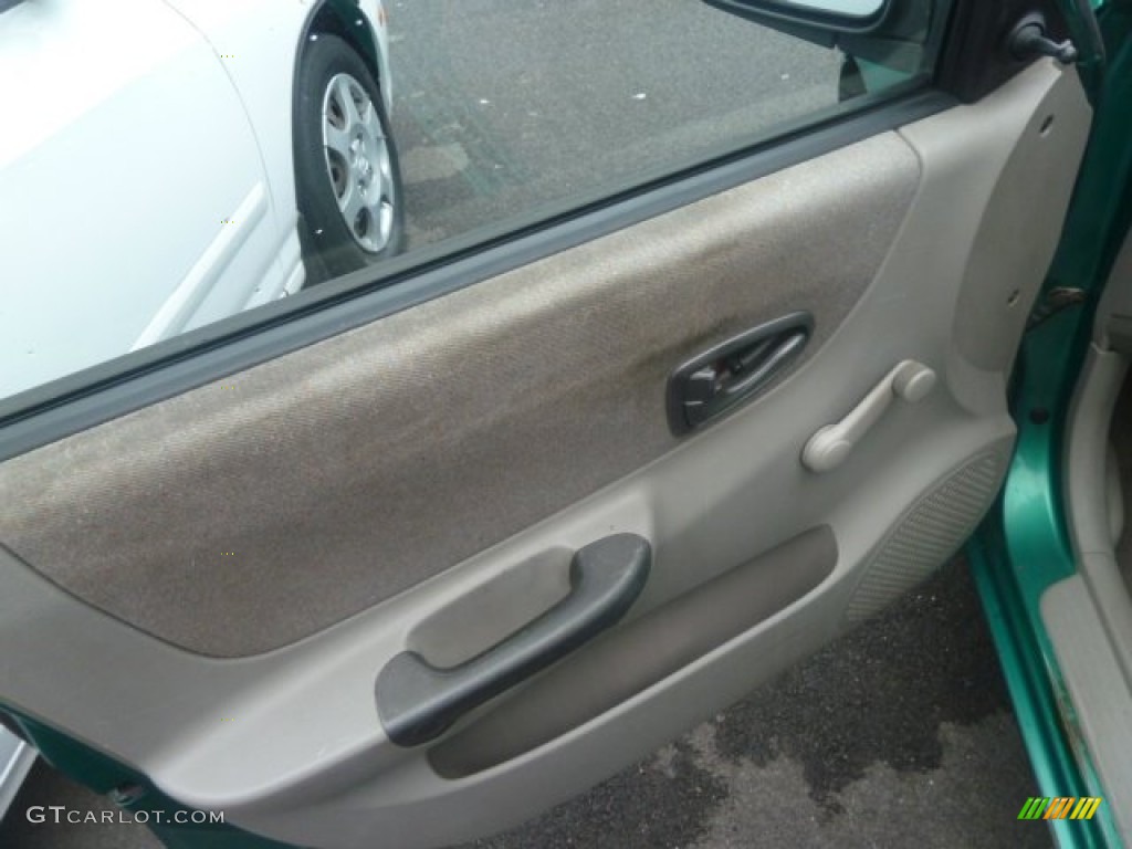 2001 Accent GL Sedan - Jade Green / Gray photo #11