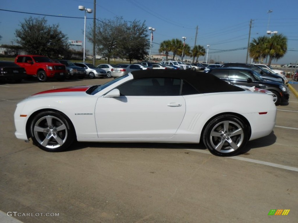 2011 Camaro SS Convertible - Summit White / Gray photo #4