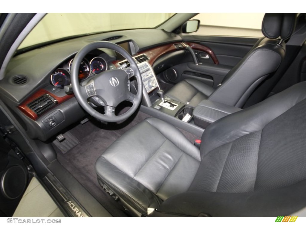 Ebony Interior 2008 Acura RL 3.5 AWD Sedan Photo #75146104