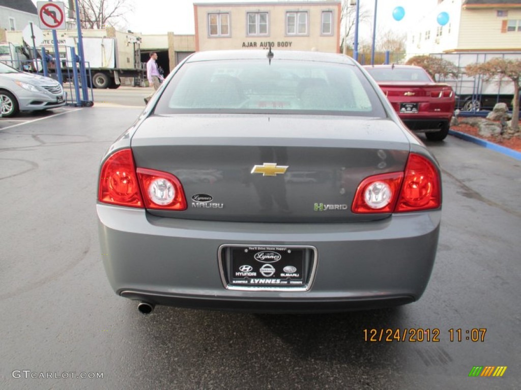 2008 Malibu Hybrid Sedan - Dark Gray Metallic / Titanium Gray photo #4