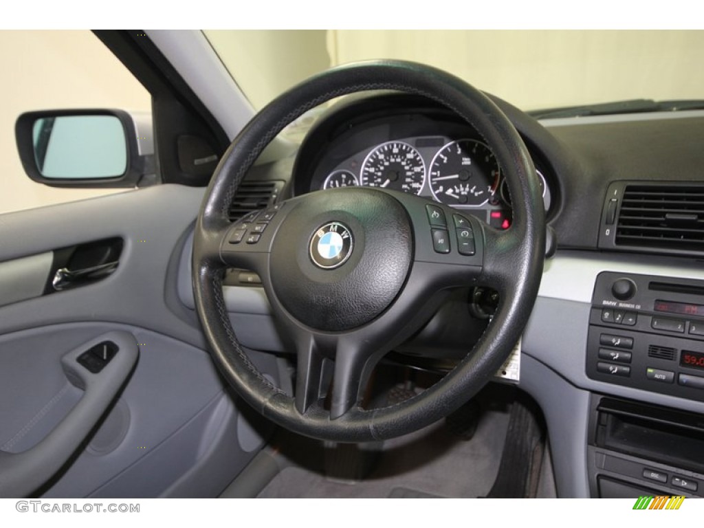 2001 3 Series 330i Sedan - Titanium Silver Metallic / Grey photo #25