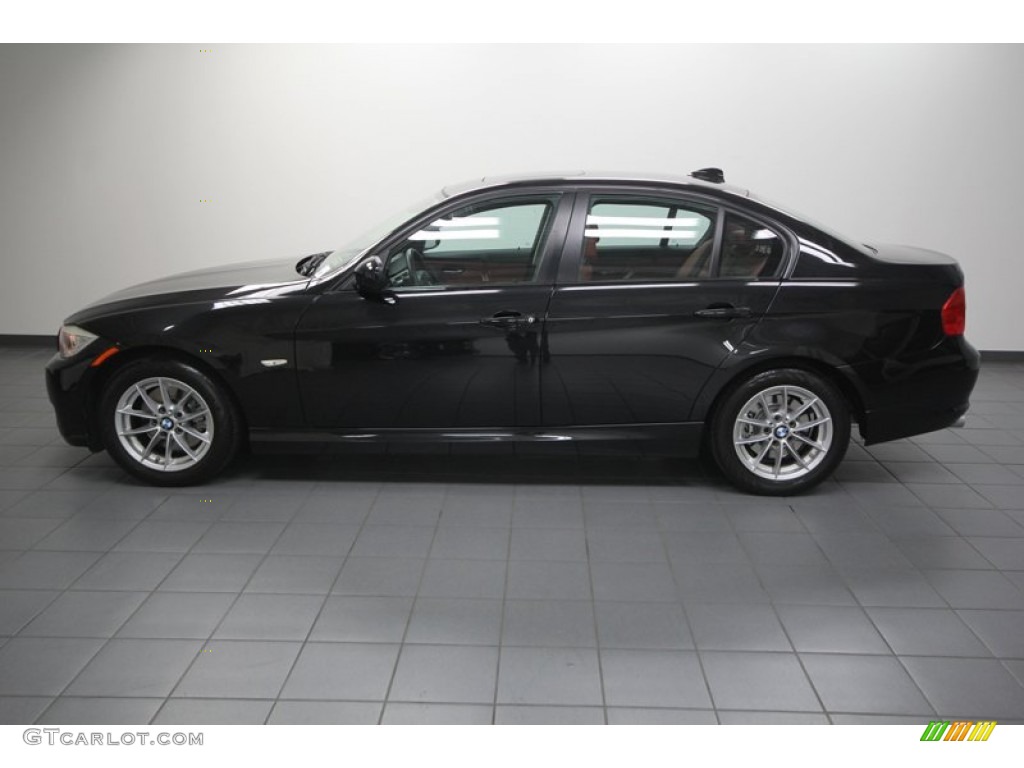 2010 3 Series 328i Sedan - Black Sapphire Metallic / Chestnut Brown Dakota Leather photo #2