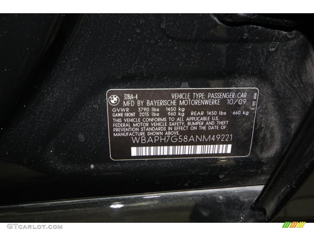 2010 3 Series 328i Sedan - Black Sapphire Metallic / Chestnut Brown Dakota Leather photo #9