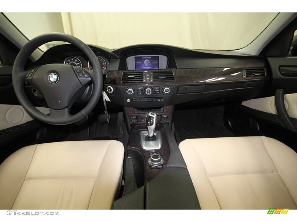 2010 5 Series 528i Sedan - Platinum Grey Metallic / Cream Beige photo #4