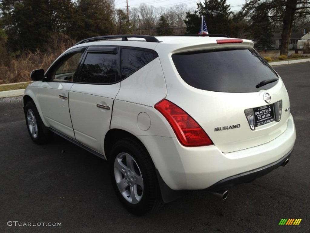 2005 Murano SL AWD - Glacier Pearl White / Cafe Latte photo #15