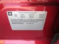 Crystal Red - CTS Sedan Photo No. 45