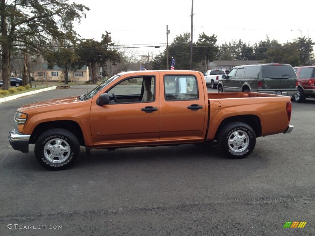 Sunburst Orange Metallic 2007 GMC Canyon SLE Crew Cab Exterior Photo #75151189