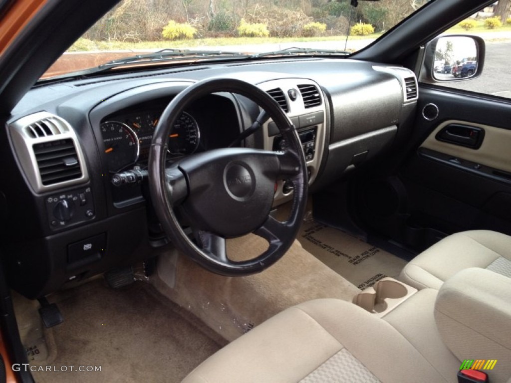 Light Tan Interior 2007 GMC Canyon SLE Crew Cab Photo #75151246