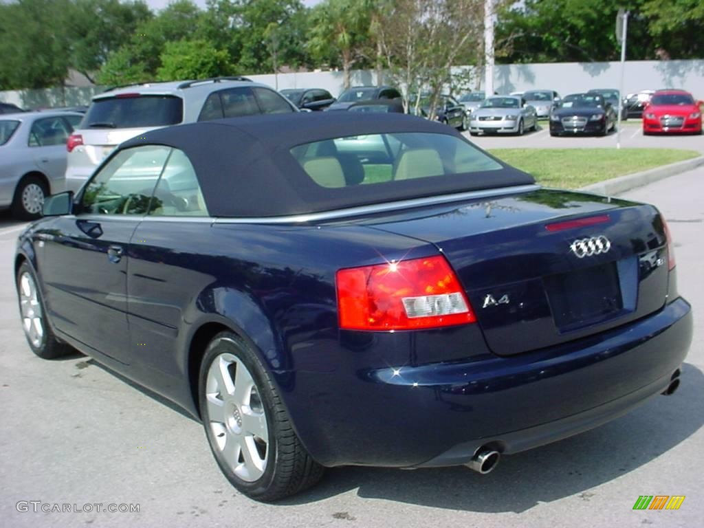 2006 A4 1.8T Cabriolet - Moro Blue Pearl Effect / Beige photo #3