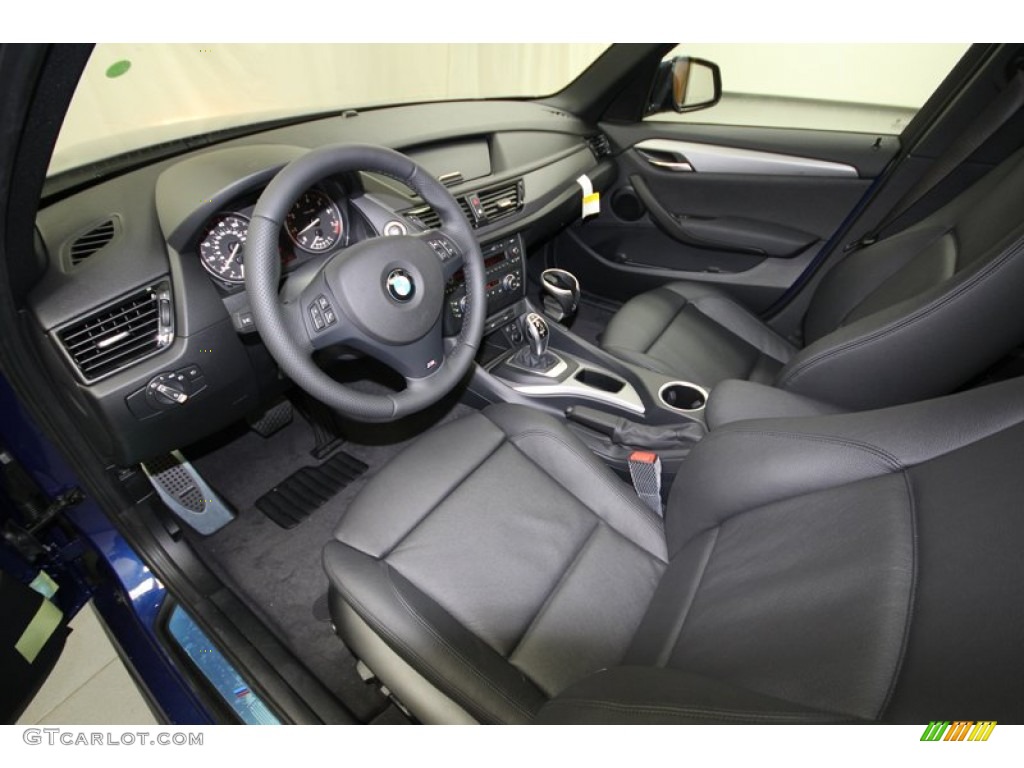 Black Interior 2013 BMW X1 sDrive 28i Photo #75151623