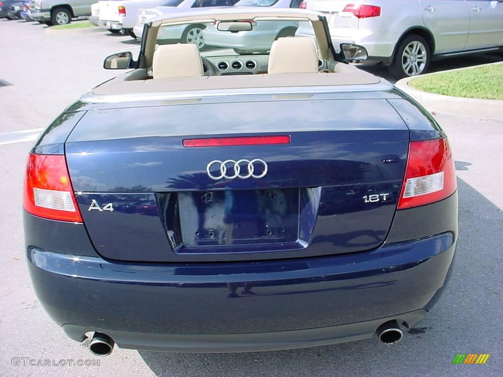 2006 A4 1.8T Cabriolet - Moro Blue Pearl Effect / Beige photo #4