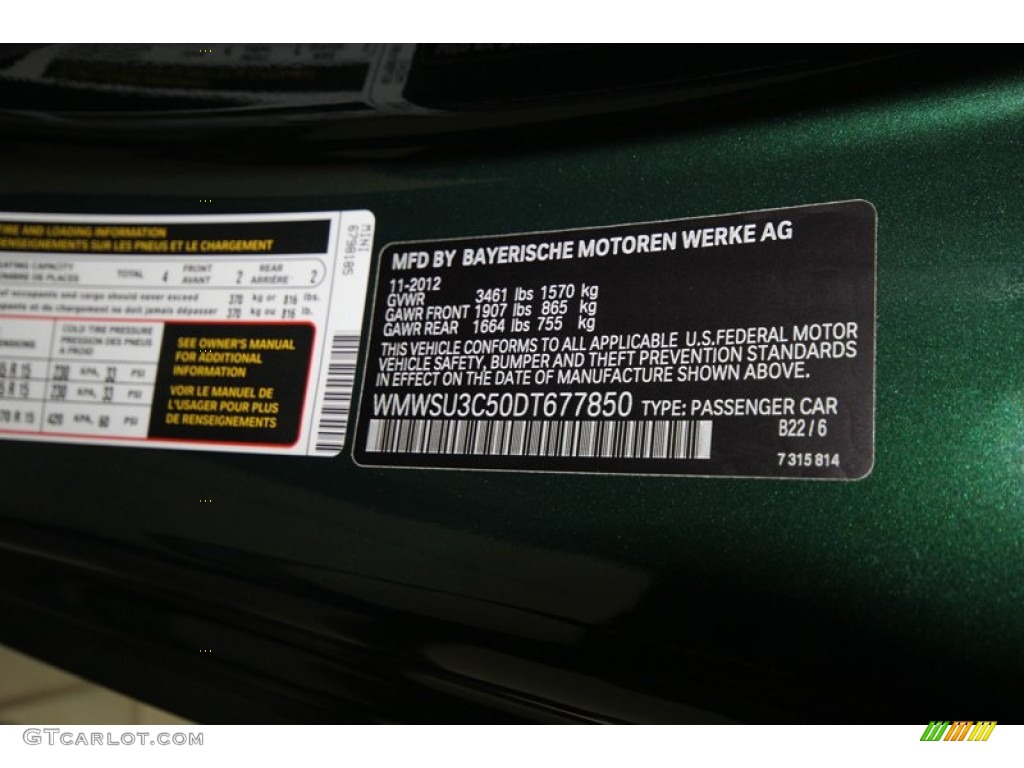 2013 Cooper Hardtop - British Racing Green II Metallic / Carbon Black photo #9