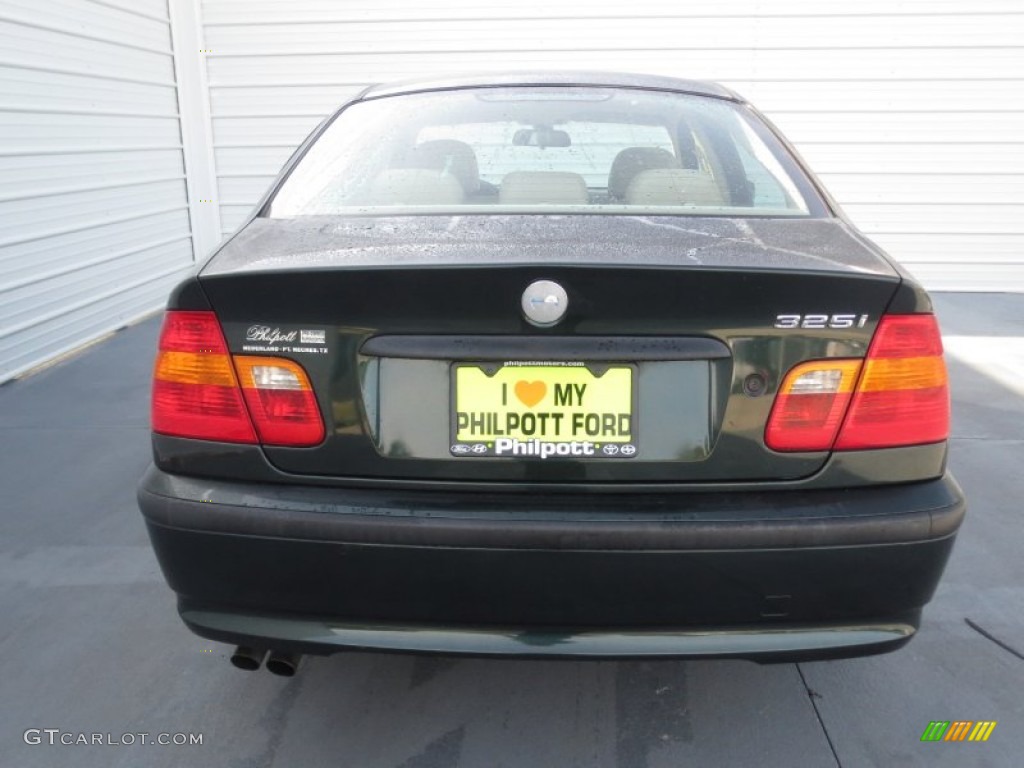 2003 3 Series 325i Sedan - Oxford Green Metallic / Sand photo #4