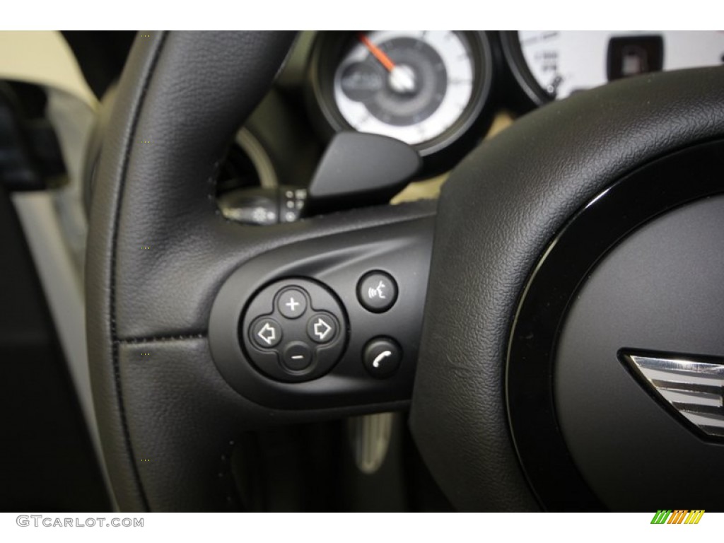 2013 Cooper S Roadster - Pepper White / Carbon Black photo #22