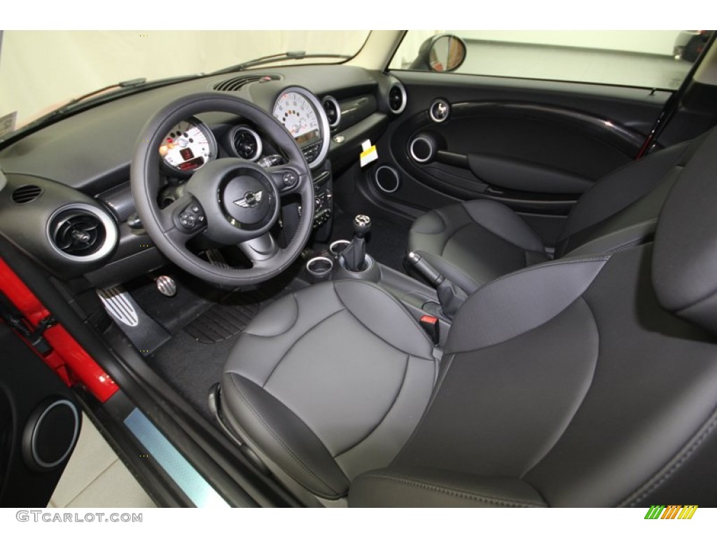 Carbon Black Interior 2013 Mini Cooper S Hardtop Photo #75153527
