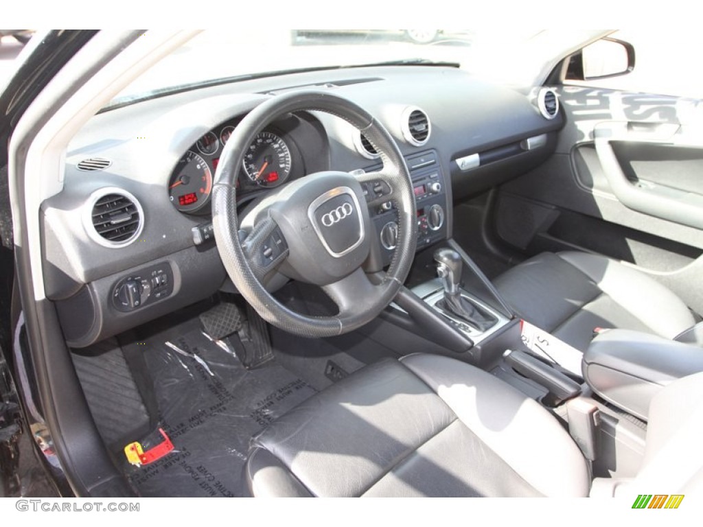 Black Interior 2007 Audi A3 2.0T Photo #75153821
