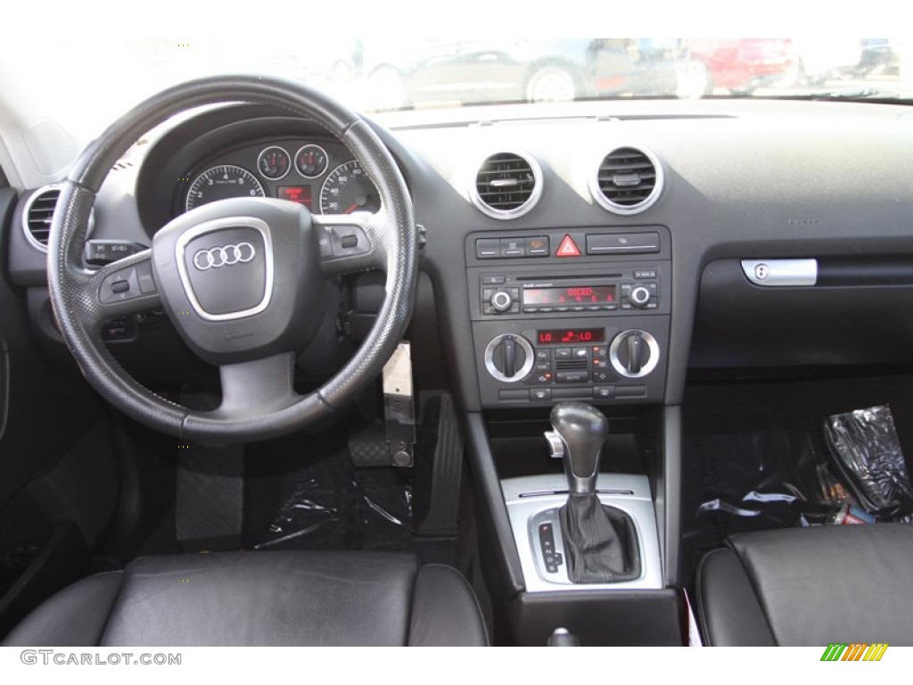 2007 Audi A3 2.0T Black Dashboard Photo #75153862