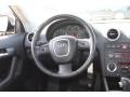 2007 Audi A3 Black Interior Steering Wheel Photo