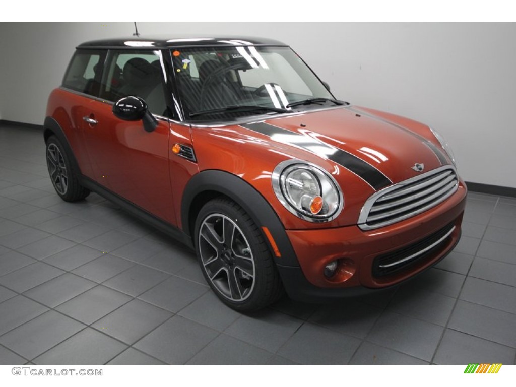 2013 Cooper Hardtop - Spice Orange Metallic / Carbon Black photo #1