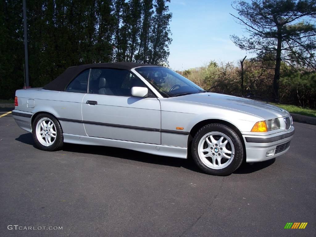 1999 3 Series 323i Convertible - Titanium Silver Metallic / Black photo #5