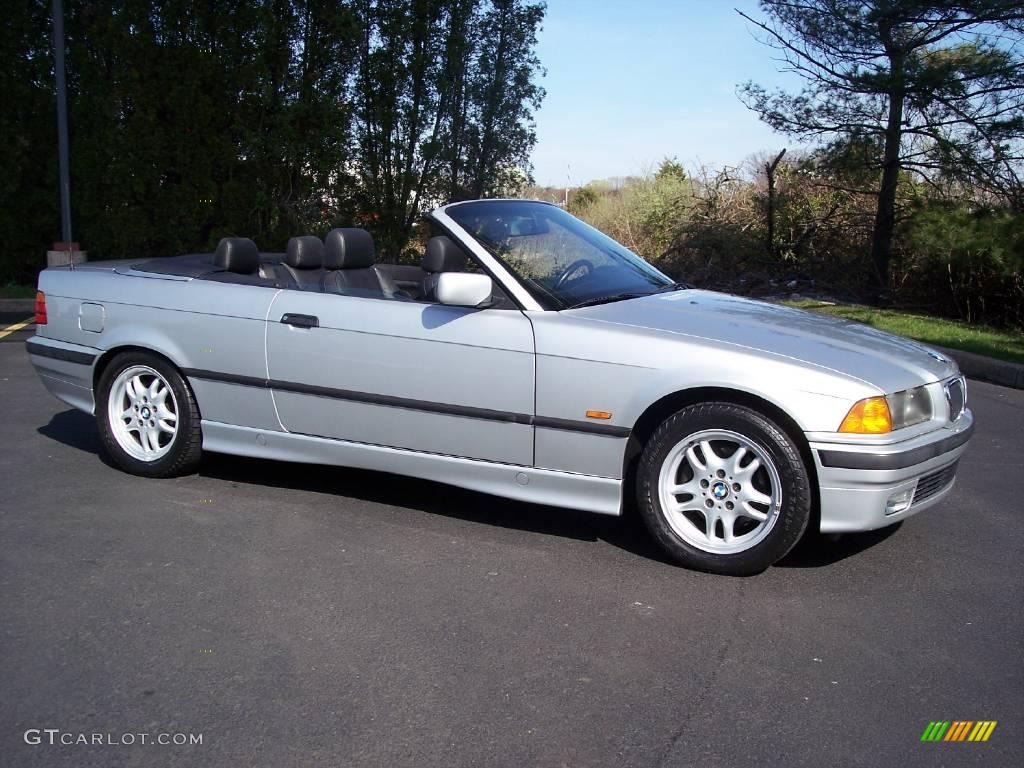 1999 3 Series 323i Convertible - Titanium Silver Metallic / Black photo #16