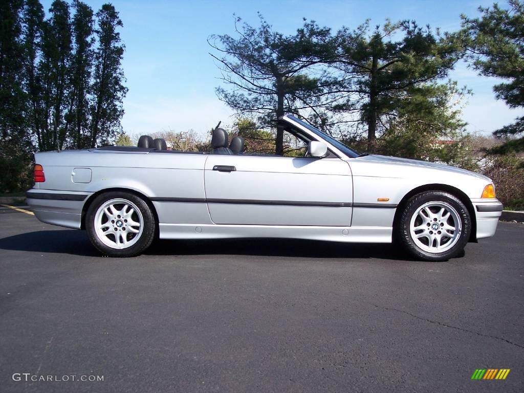 1999 3 Series 323i Convertible - Titanium Silver Metallic / Black photo #17