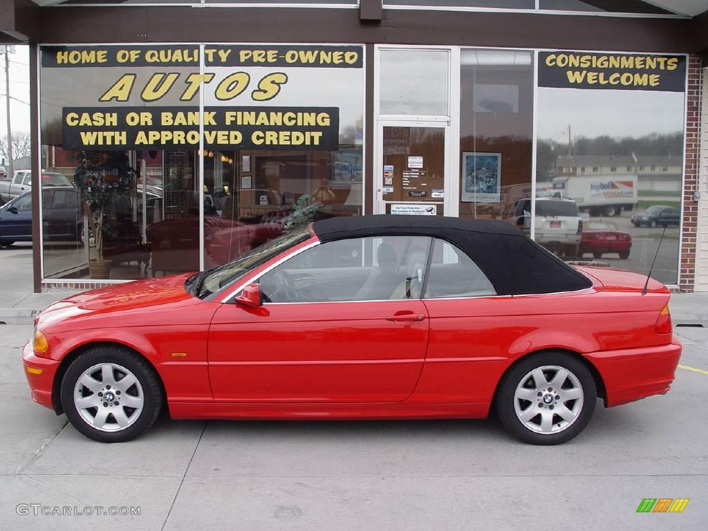 2000 3 Series 323i Convertible - Bright Red / Sand photo #1