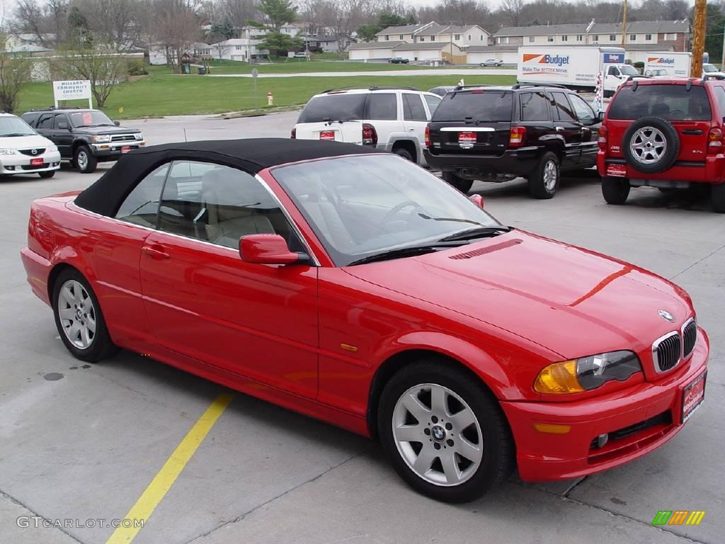2000 3 Series 323i Convertible - Bright Red / Sand photo #3