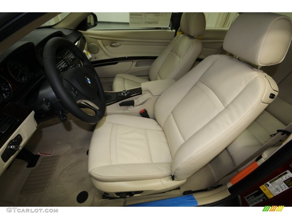 Cream Beige Interior 2013 BMW 3 Series 328i Coupe Photo #75155209