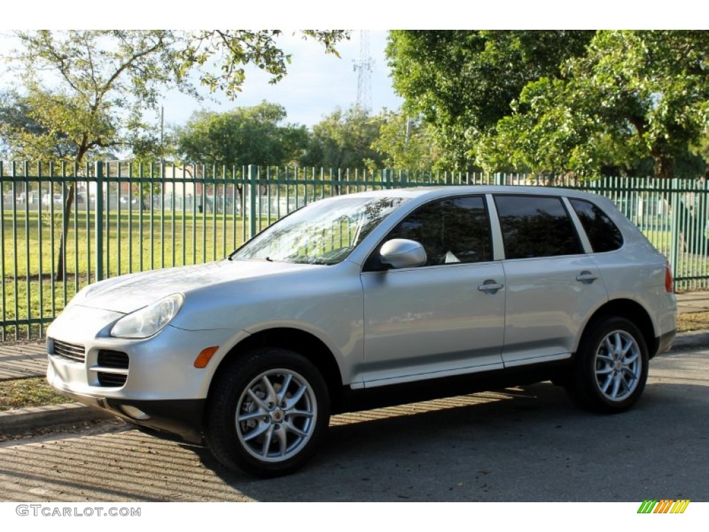 2004 Cayenne S - Crystal Silver Metallic / Black photo #7