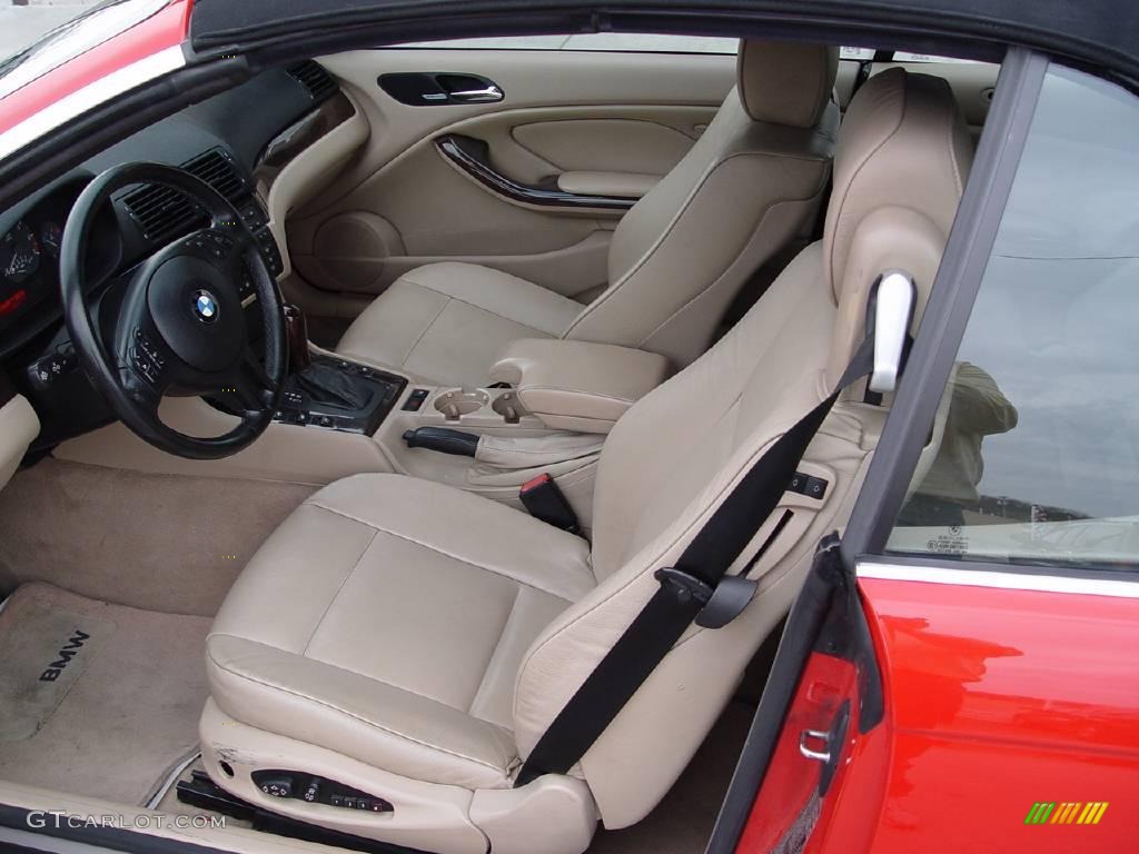 2000 3 Series 323i Convertible - Bright Red / Sand photo #11