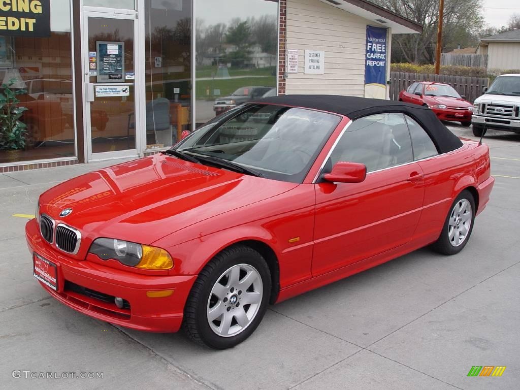 2000 3 Series 323i Convertible - Bright Red / Sand photo #16