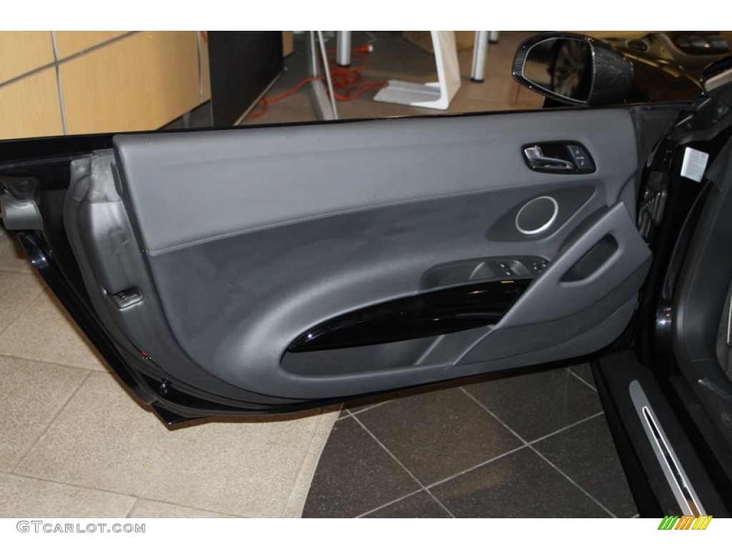 2012 Audi R8 Spyder 5.2 FSI quattro Black Door Panel Photo #75156930