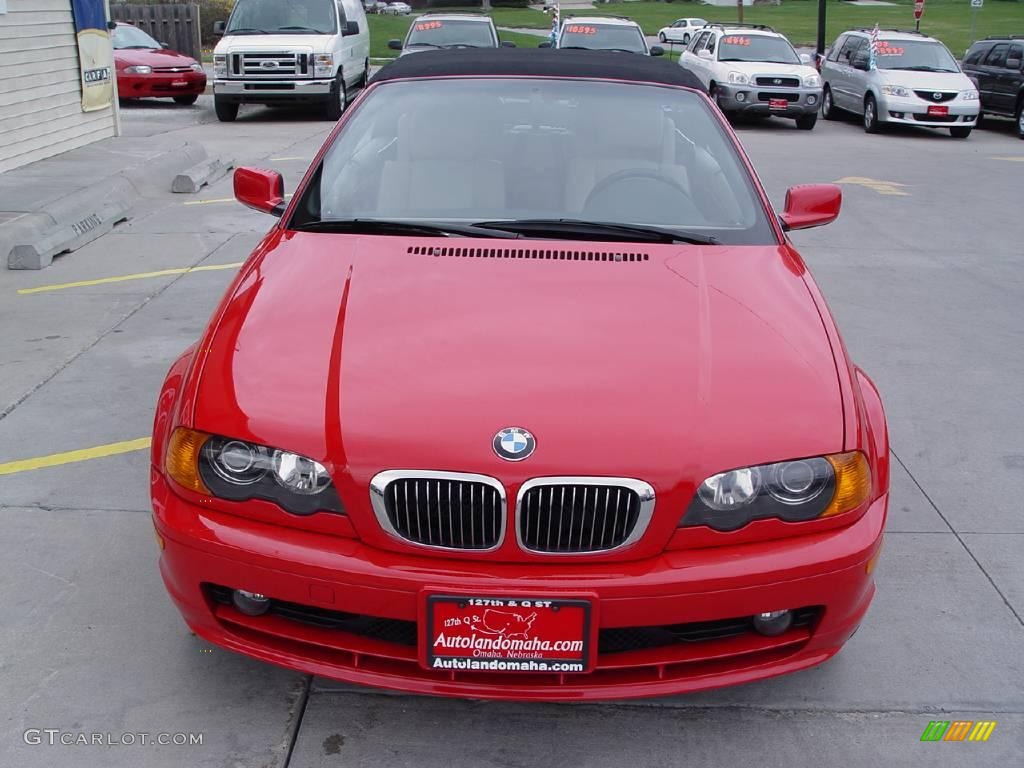 2000 3 Series 323i Convertible - Bright Red / Sand photo #21
