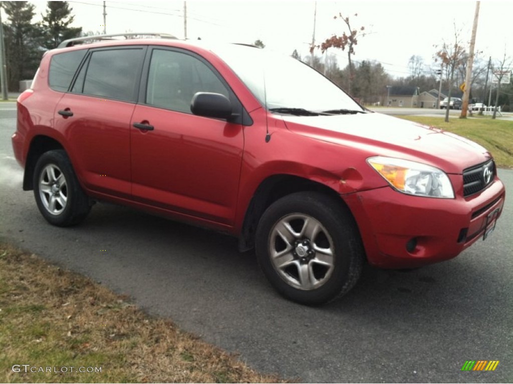 2007 RAV4 4WD - Barcelona Red Pearl / Taupe photo #4