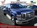 2008 Dark Blue Pearl Metallic Ford F350 Super Duty King Ranch Crew Cab Dually  photo #1