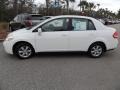 2008 Fresh Powder White Nissan Versa 1.8 S Sedan  photo #2