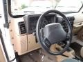 Camel Beige/Dark Green Steering Wheel Photo for 2002 Jeep Wrangler #75159343