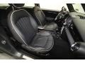 2010 Mini Cooper Lounge Carbon Black Leather Interior Front Seat Photo