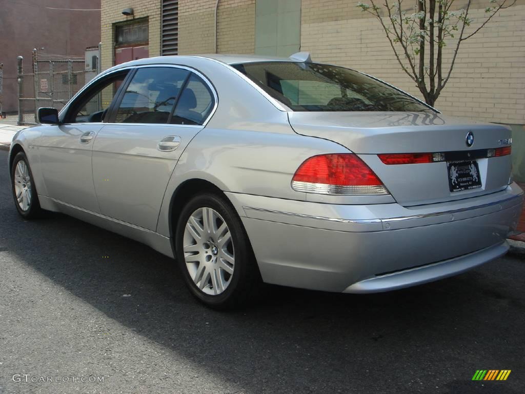 2003 7 Series 745Li Sedan - Titanium Silver Metallic / Black/Black photo #4